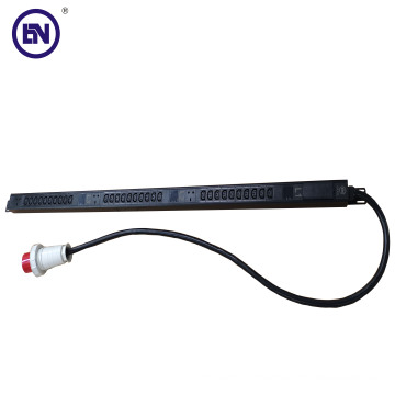 High Power 63A 380V Three-phase C13 30 Ways UK 3 Ways PDU With Current And Voltage Display
